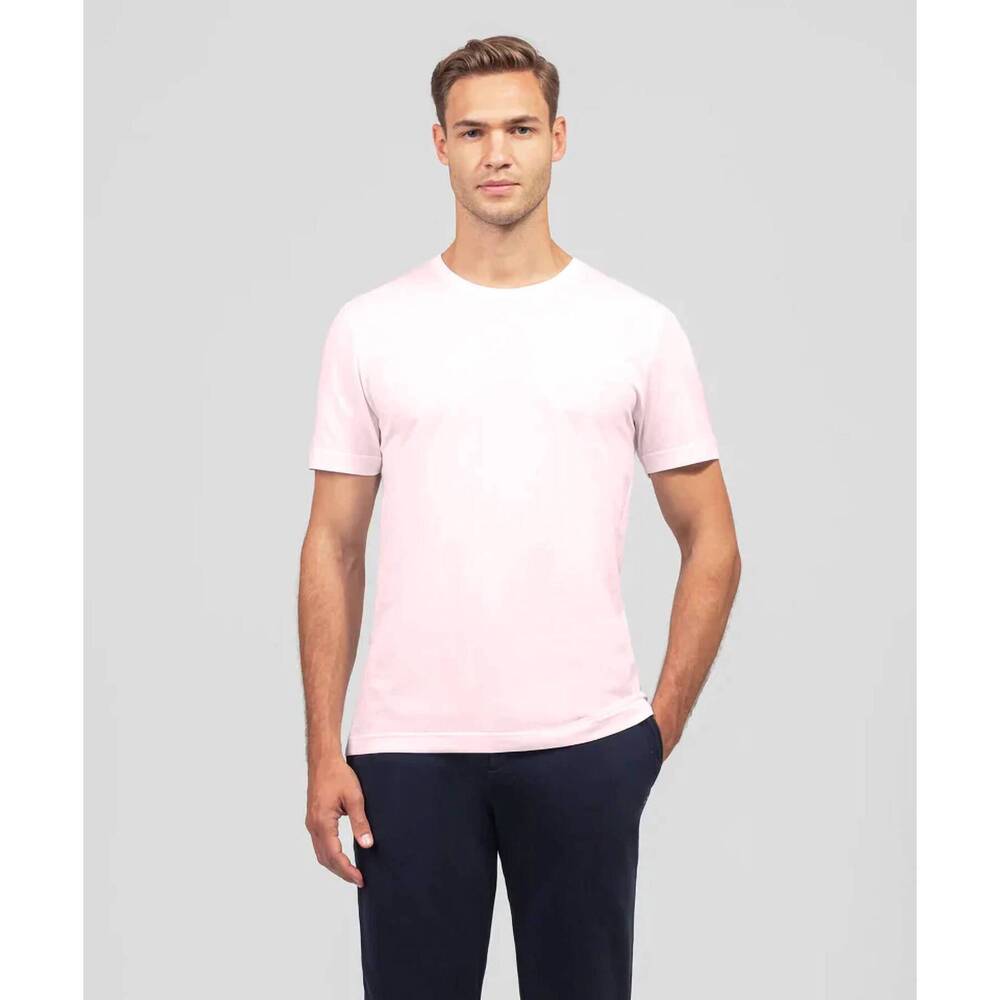 NEW RON DORFF short sleeve t-shirt eyelet edition in pastel pink